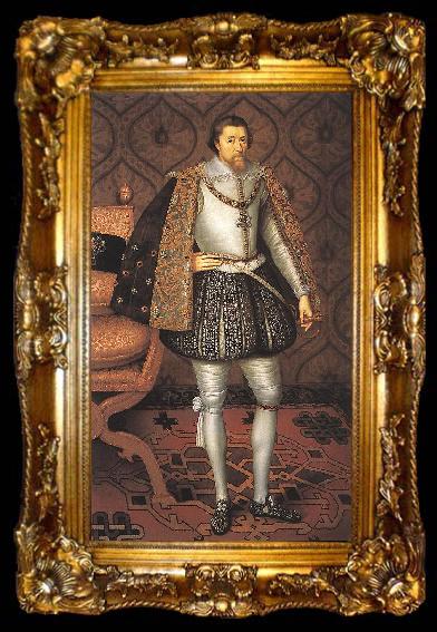framed  SOMER, Paulus van King James I of England r, ta009-2